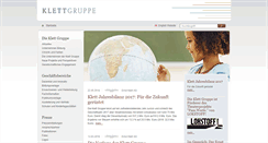 Desktop Screenshot of klett-gruppe.de