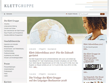 Tablet Screenshot of klett-gruppe.de